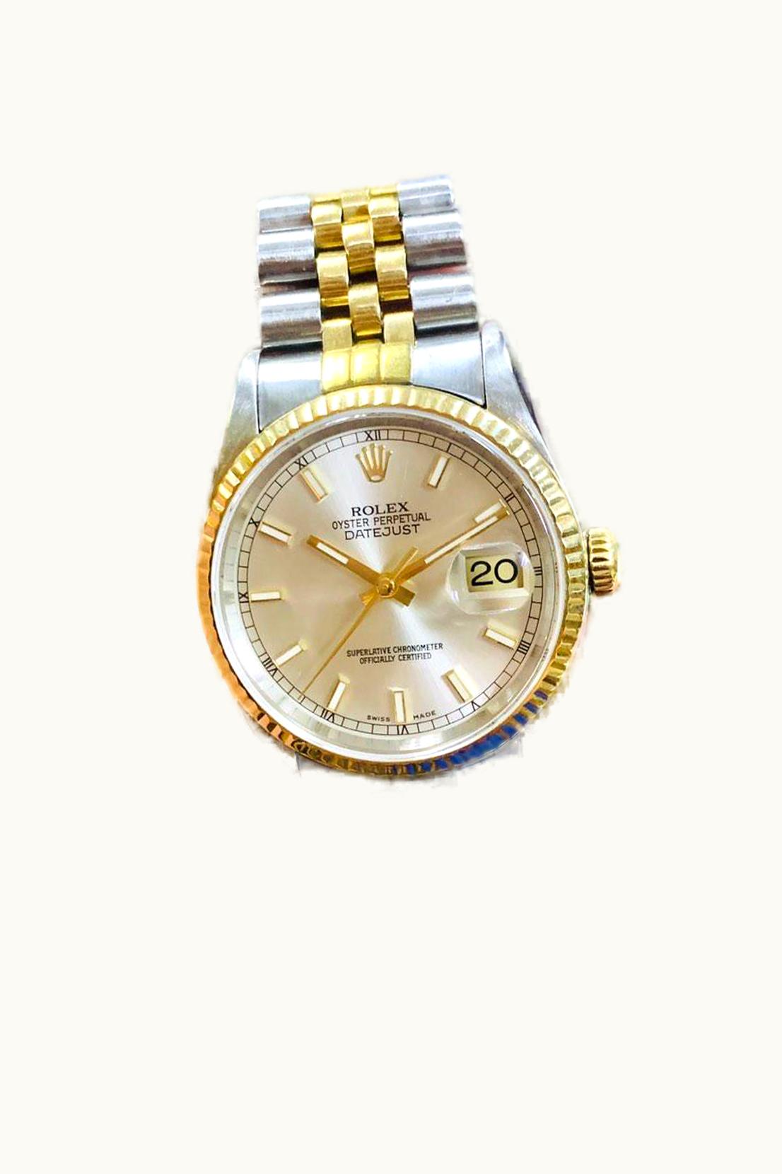 Rolex Datejust 31 Rolesor Yellow Fluted Diamond / Jubilee / MOP Roman