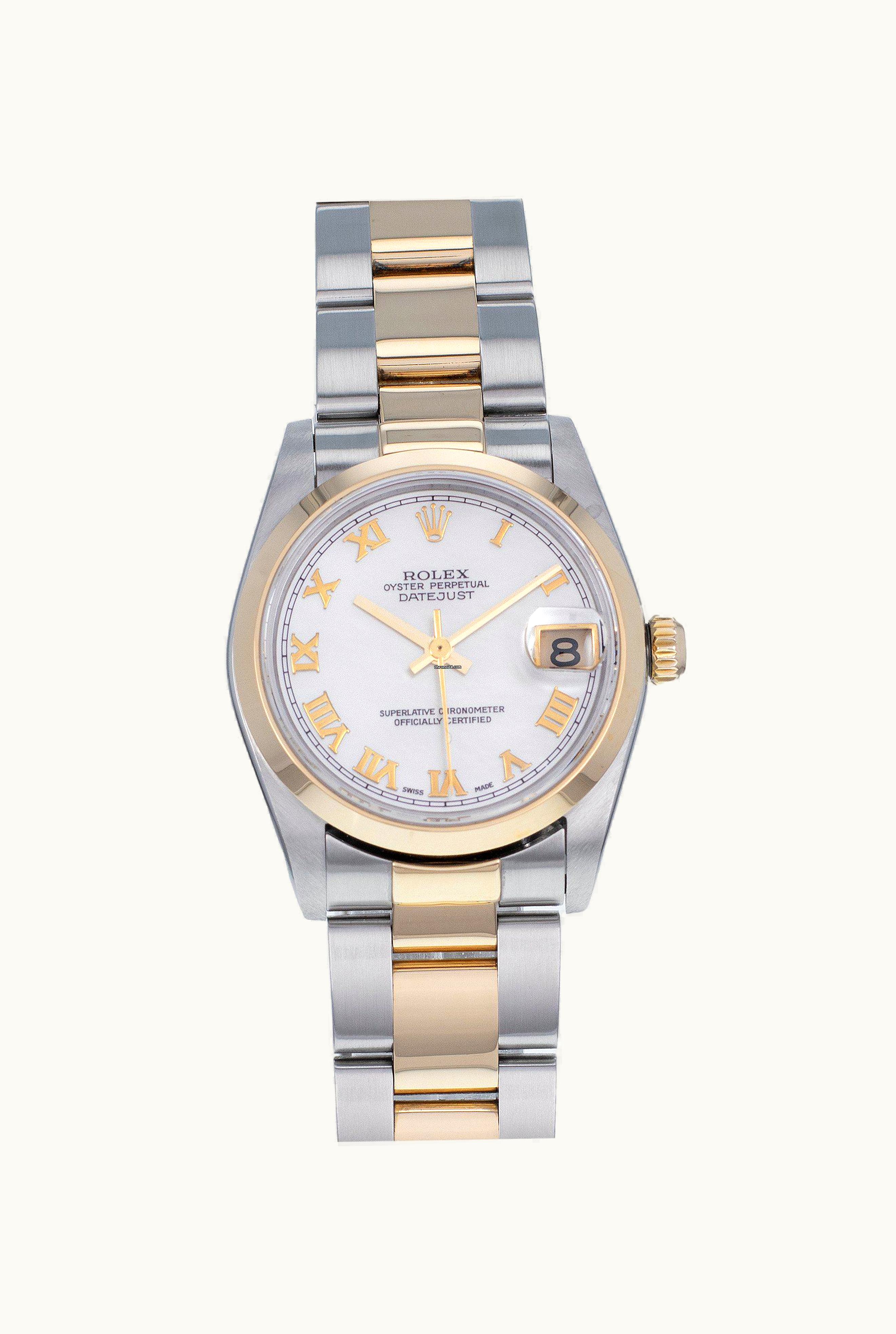 Rolex Datejust 31 Rolesor Yellow Domed / Oyster / MOP