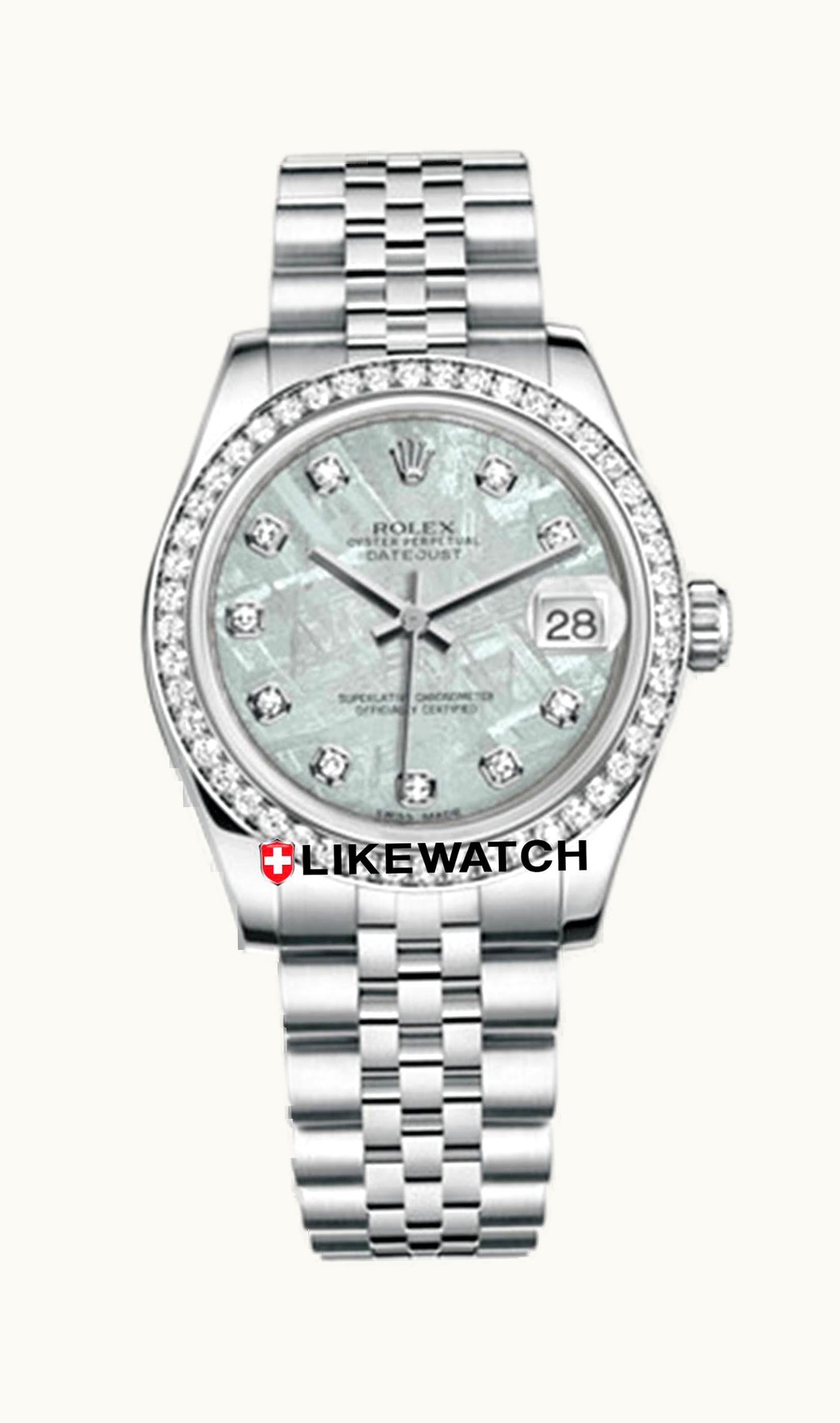 Rolex Datejust 31 Stainless Steel Diamond / Jubilee / Meteorite