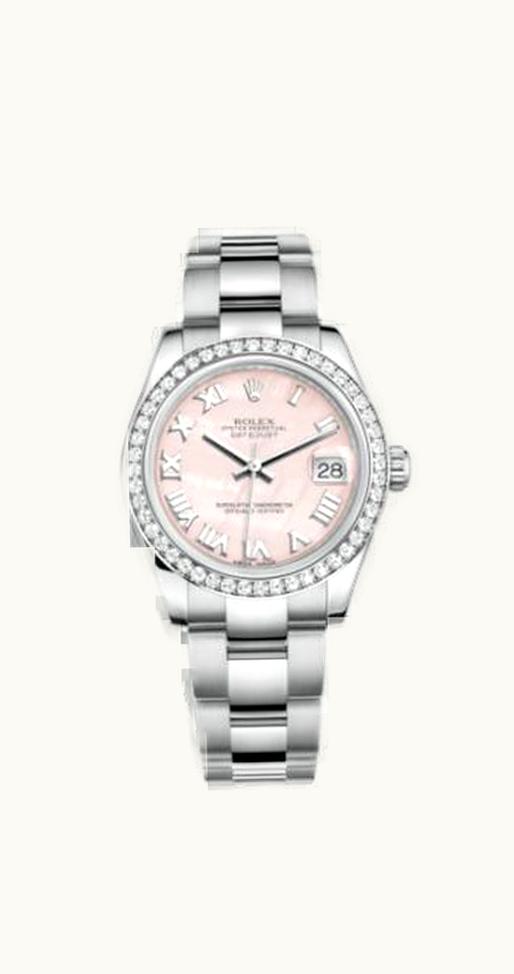 Rolex Datejust 31 Stainless Steel Diamond / Oyster / Pink MOP - Roman