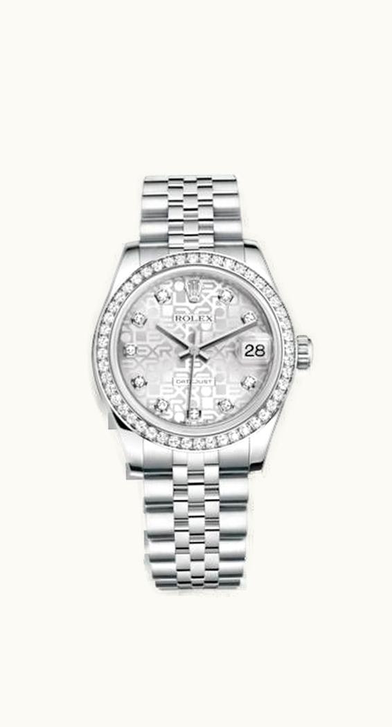 Rolex Datejust 31 Stainless Steel Diamond / Jubilee / Silver Computer