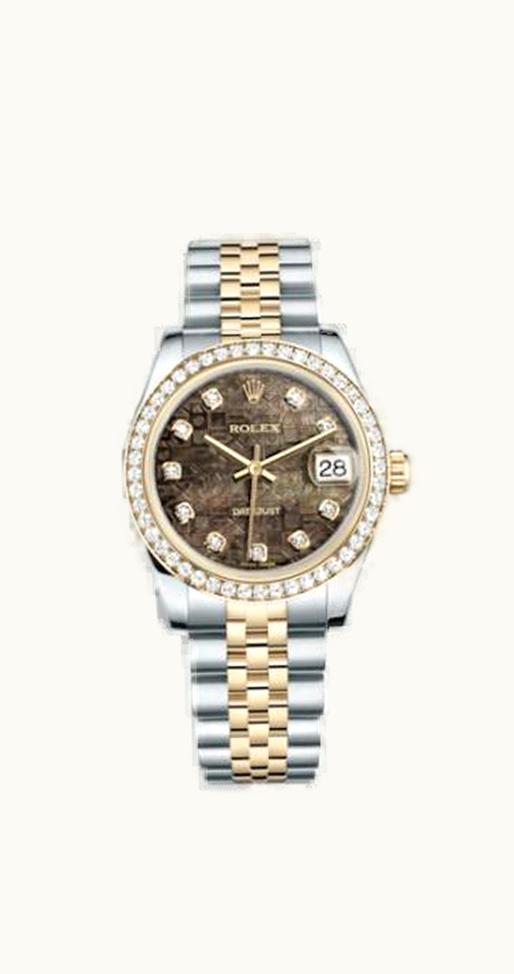 Rolex Datejust 31 Rolesor Yellow Diamond / Jubilee / Black MOP Computer