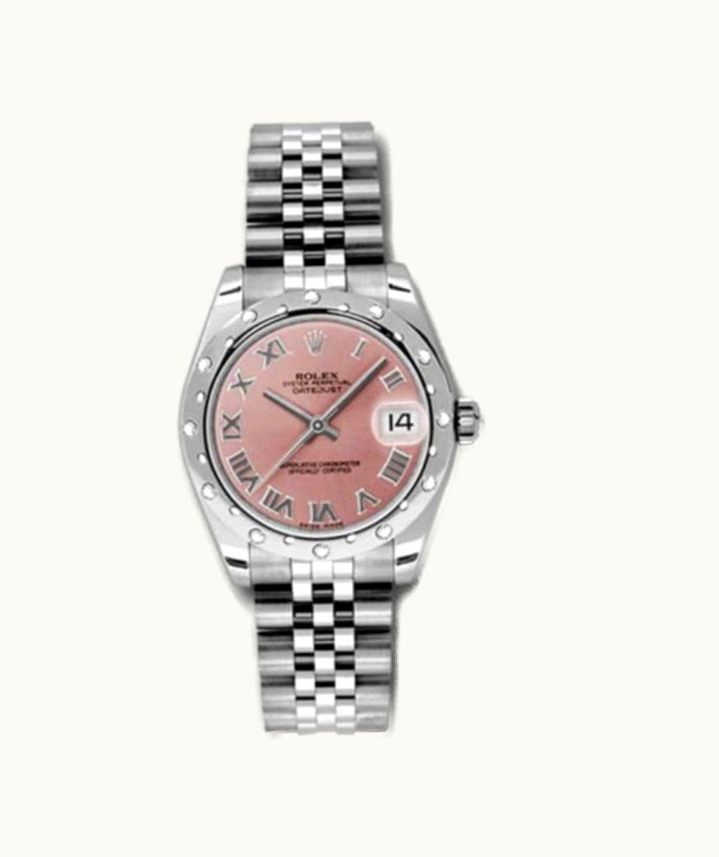 Rolex Datejust 31 Stainless Steel Domed Diamond / Jubilee / Pink - Roman