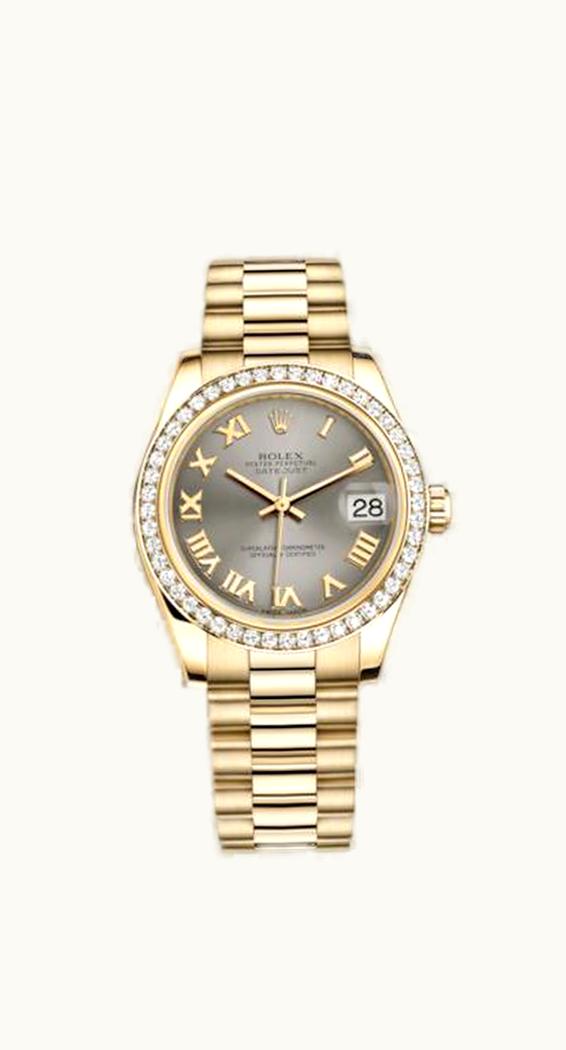 Rolex Datejust 31 Yellow Gold Diamond / President / Steel Roman