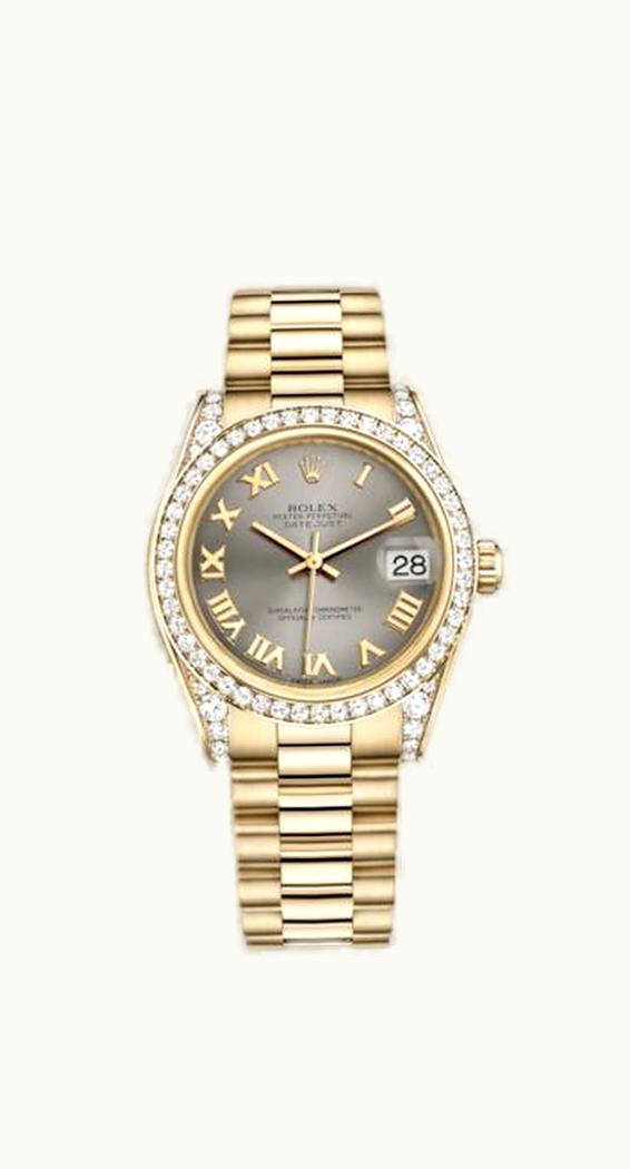Rolex Datejust 31 Yellow Gold Diamond / President / Steel Roman