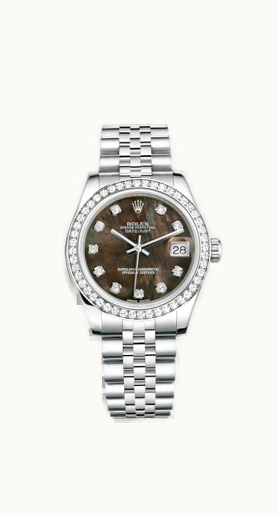 Rolex Datejust 31 Stainless Steel Diamond / Jubilee / Black MOP