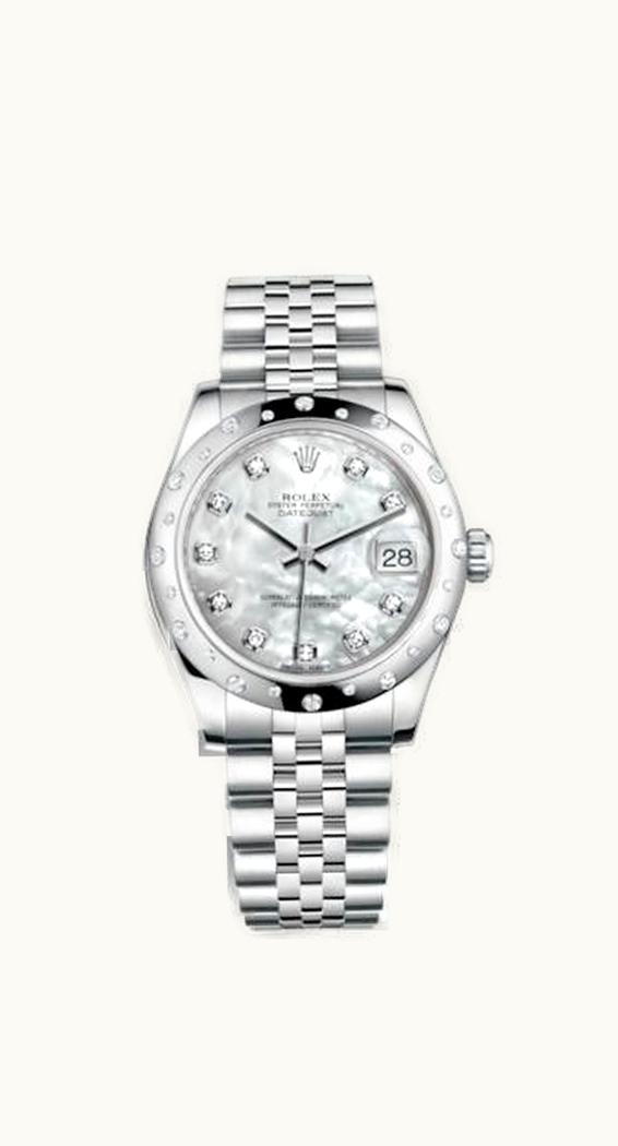 Rolex Datejust 31 Stainless Steel Domed Diamond / Jubilee / MOP