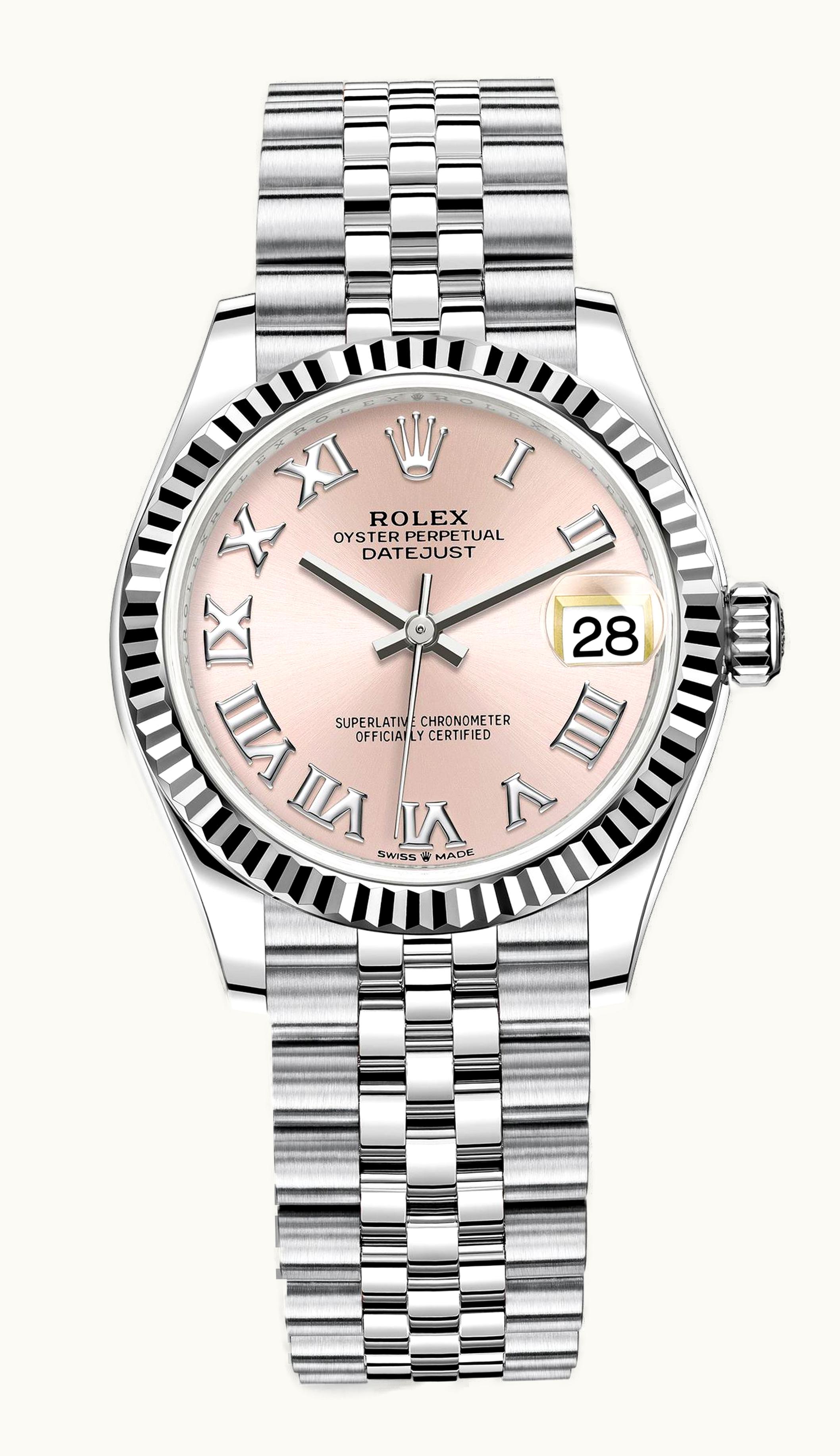 Rolex Datejust 31 Stainless Steel Diamond / Jubilee / White - Roman
