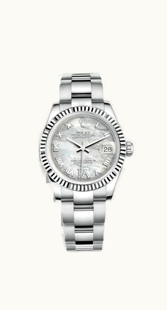 Rolex Datejust 31 Stainless Steel Fluted / Oyster / MOP - Roman