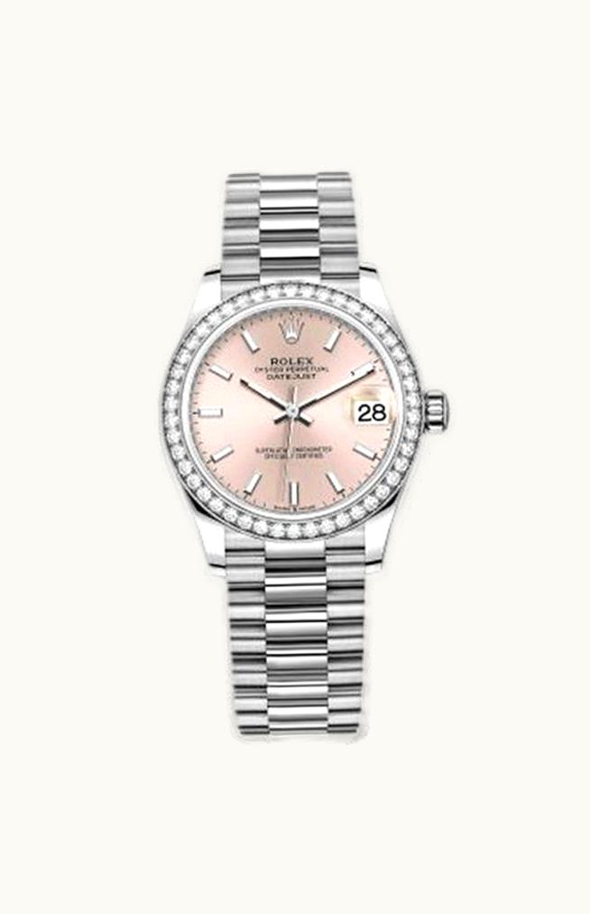 Rolex Datejust 31 Stainless Steel Fluted / Oyster / Pink MOP - Roman