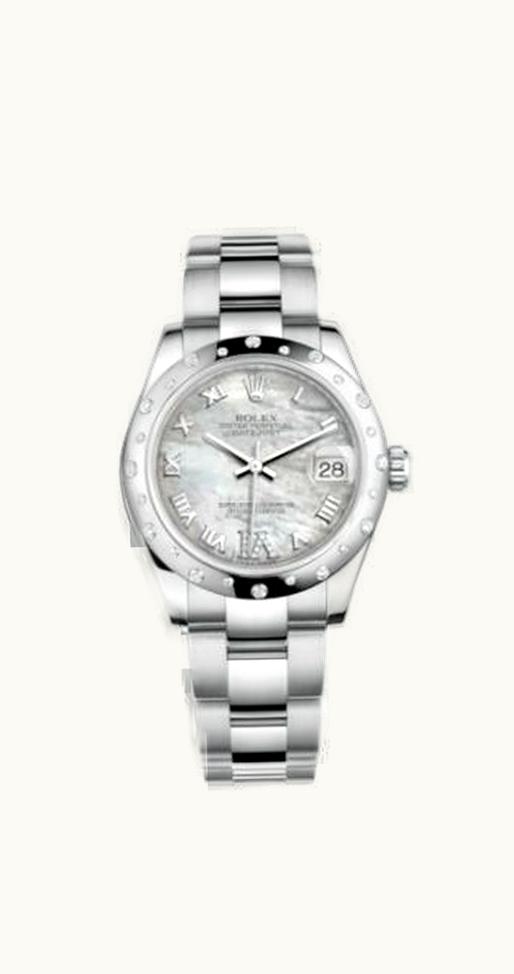 Rolex Datejust 31 Stainless Steel Domed Diamond / Oyster / MOP - Roman