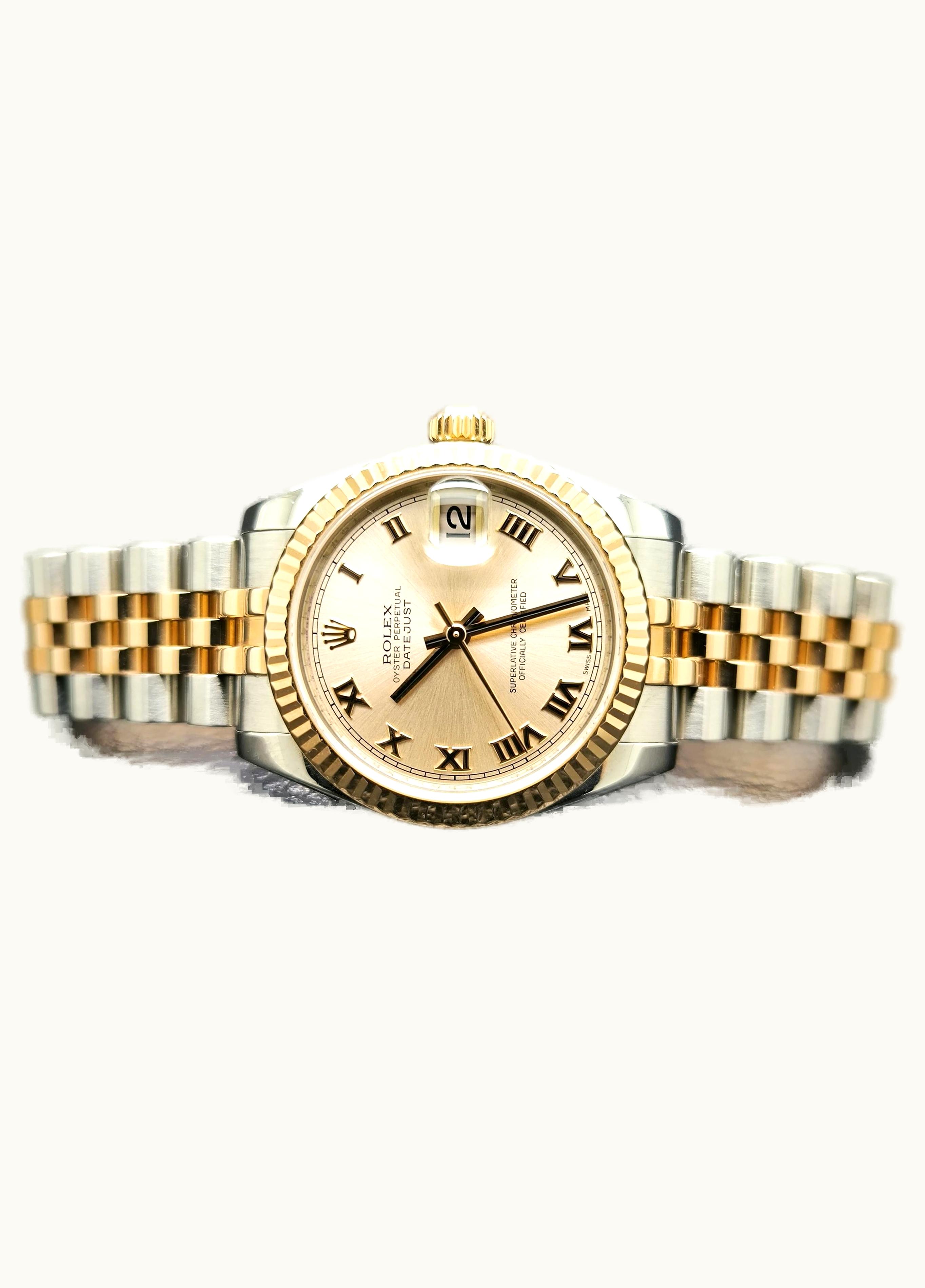 Rolex Datejust 31 Rolesor Everose Fluted / Jubilee / Pink Roman