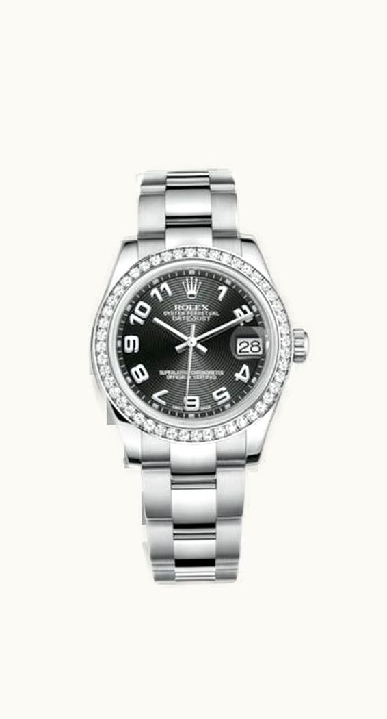 Rolex Datejust 31 Stainless Steel Diamond / Oyster / Black - Arabic