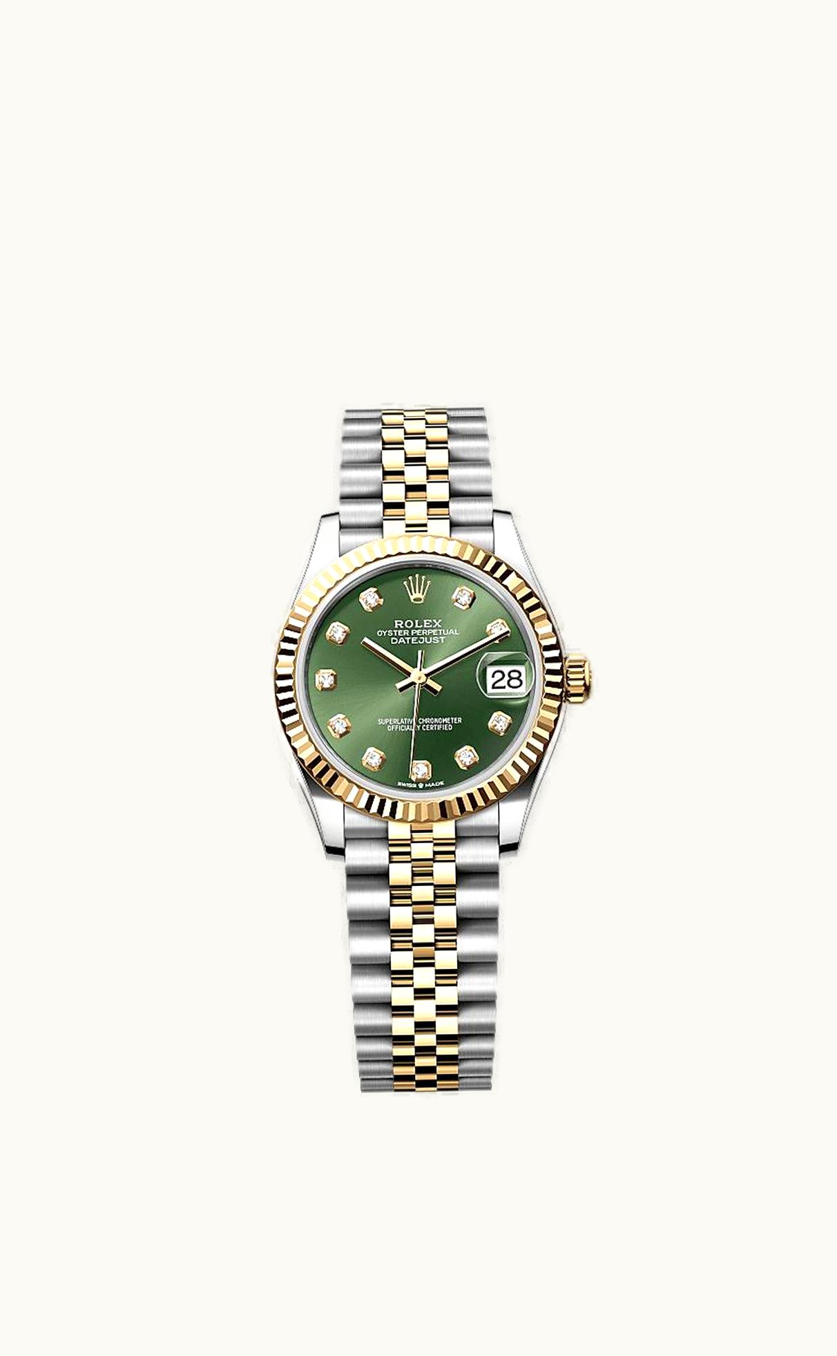 Rolex Datejust 31 Rolesor Yellow Fluted / Jubilee / Silver