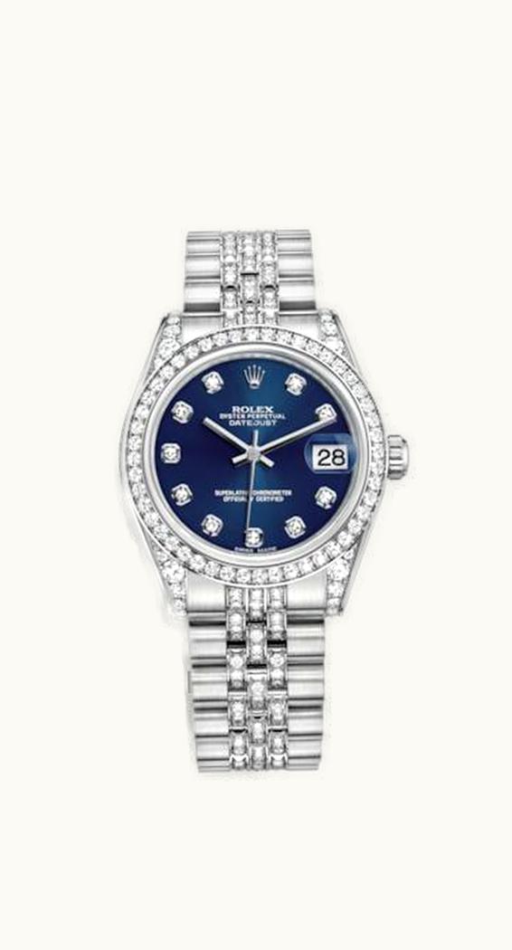 Rolex Datejust 31 White Gold Diamond / Jubilee Diamond / Blue Diamond