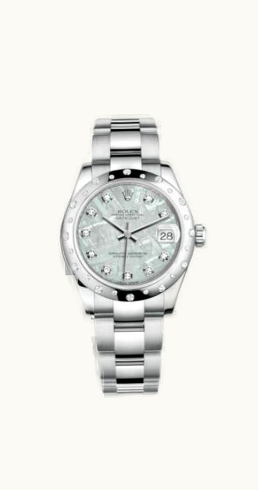 Rolex Datejust 31 Stainless Steel Domed Diamond / Oyster / Meteorite