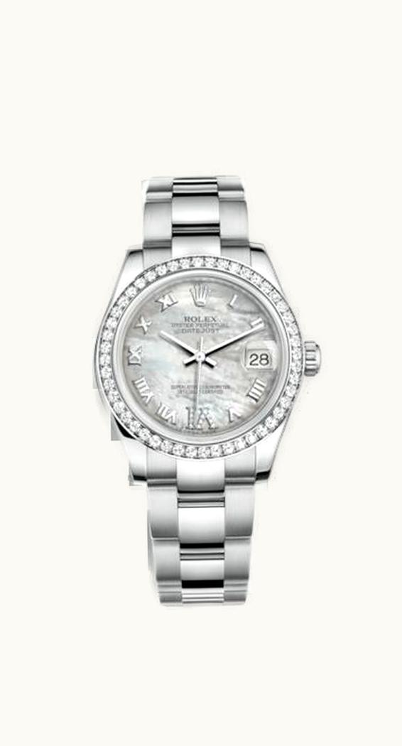 Rolex Datejust 31 Stainless Steel Diamond / Oyster / MOP - Roman