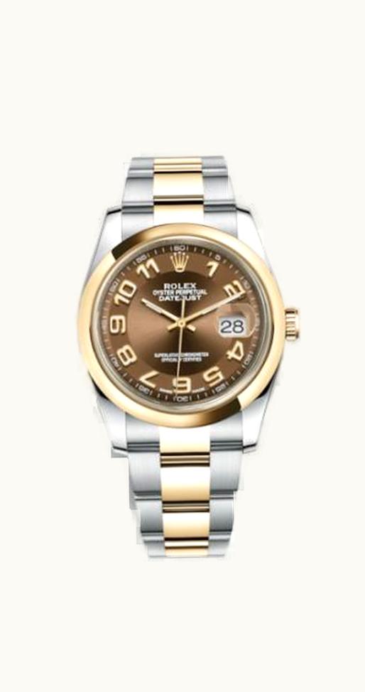 Rolex Datejust 31 Yellow Gold Domed / Oyster / Black MOP Computer