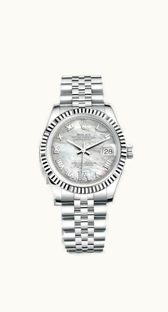 Rolex Datejust 31 Stainless Steel Fluted / Jubilee / MOP Roman