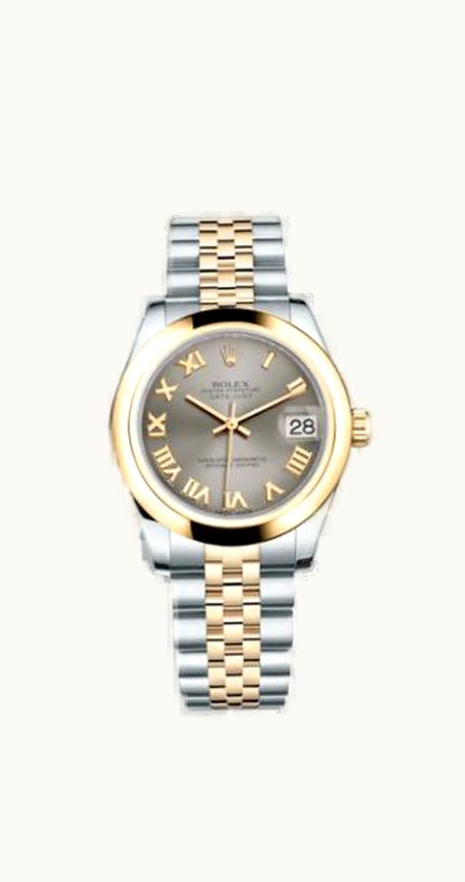 Rolex Datejust 31 Rolesor Yellow Domed / Jubilee / Steel Roman