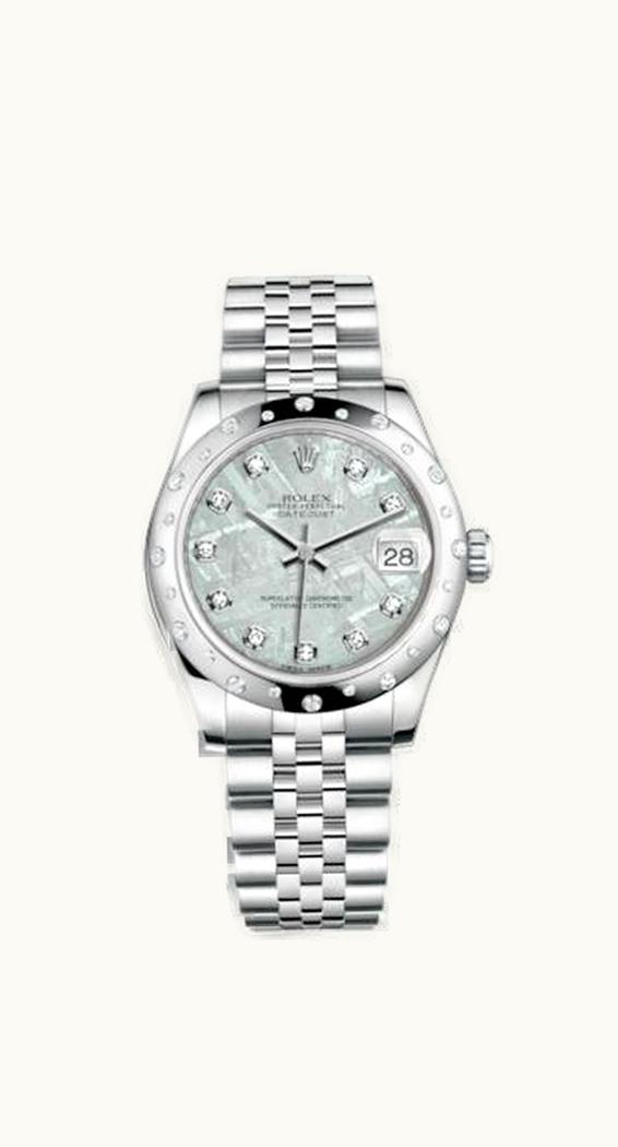 Rolex Datejust 31 Stainless Steel Domed Diamond / Jubilee / Meteorite