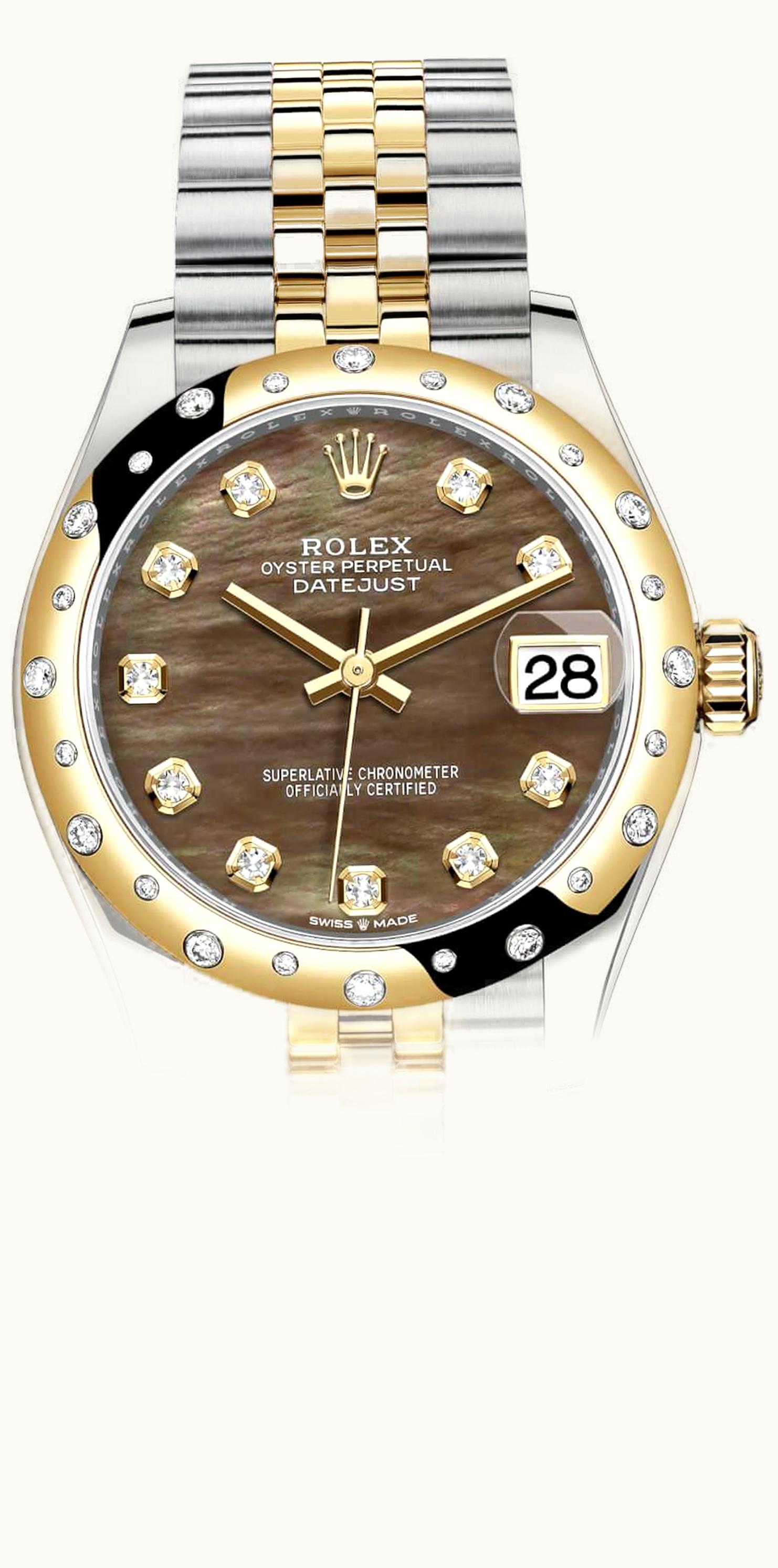 Rolex Datejust 31 Stainless Steel Diamond / Oyster / Black MOP