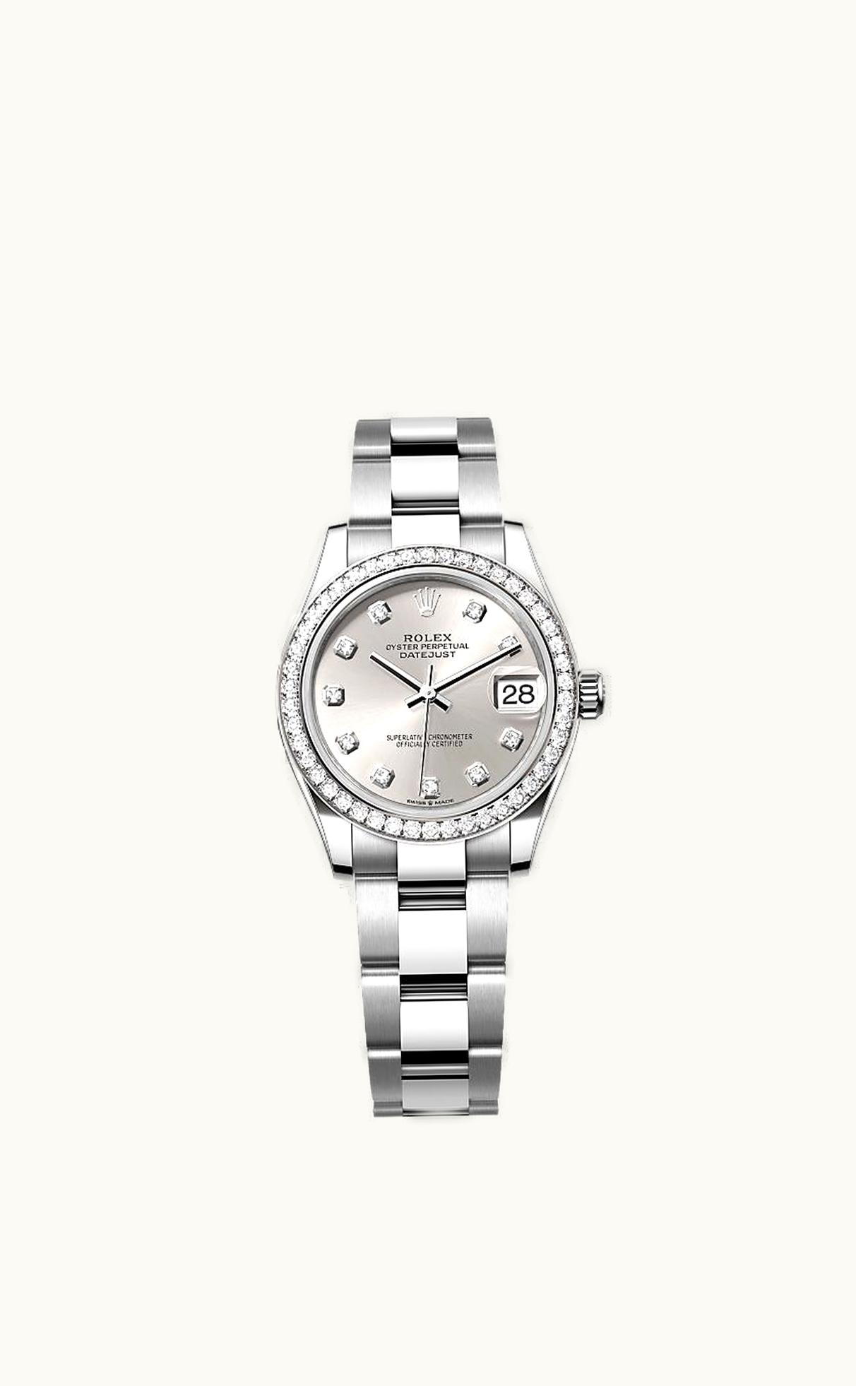 Rolex Datejust 31 Stainless Steel Diamond / Oyster / Silver - Diamond
