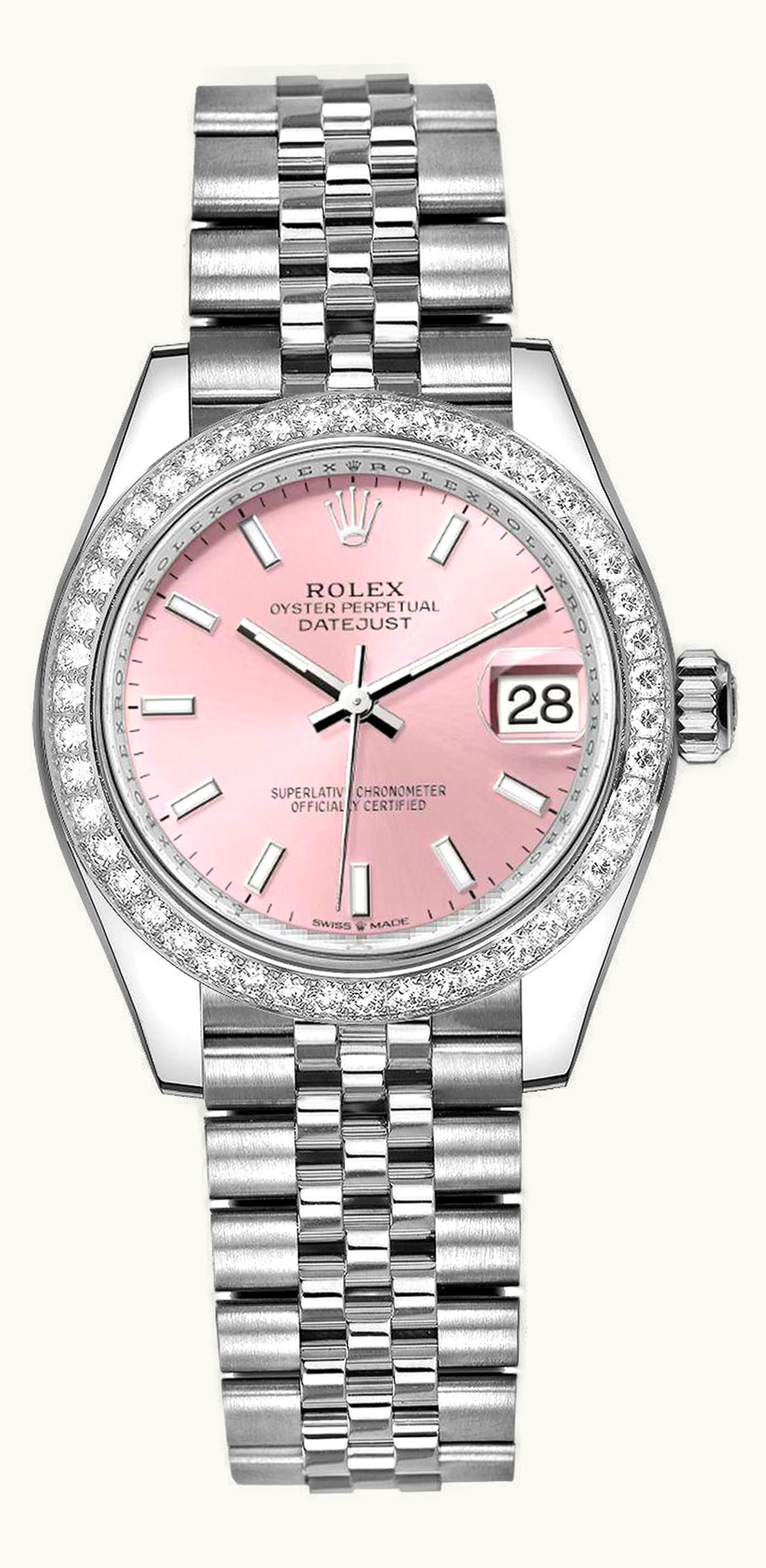 Rolex Datejust 31 Stainless Steel Diamond / Jubilee / Pink