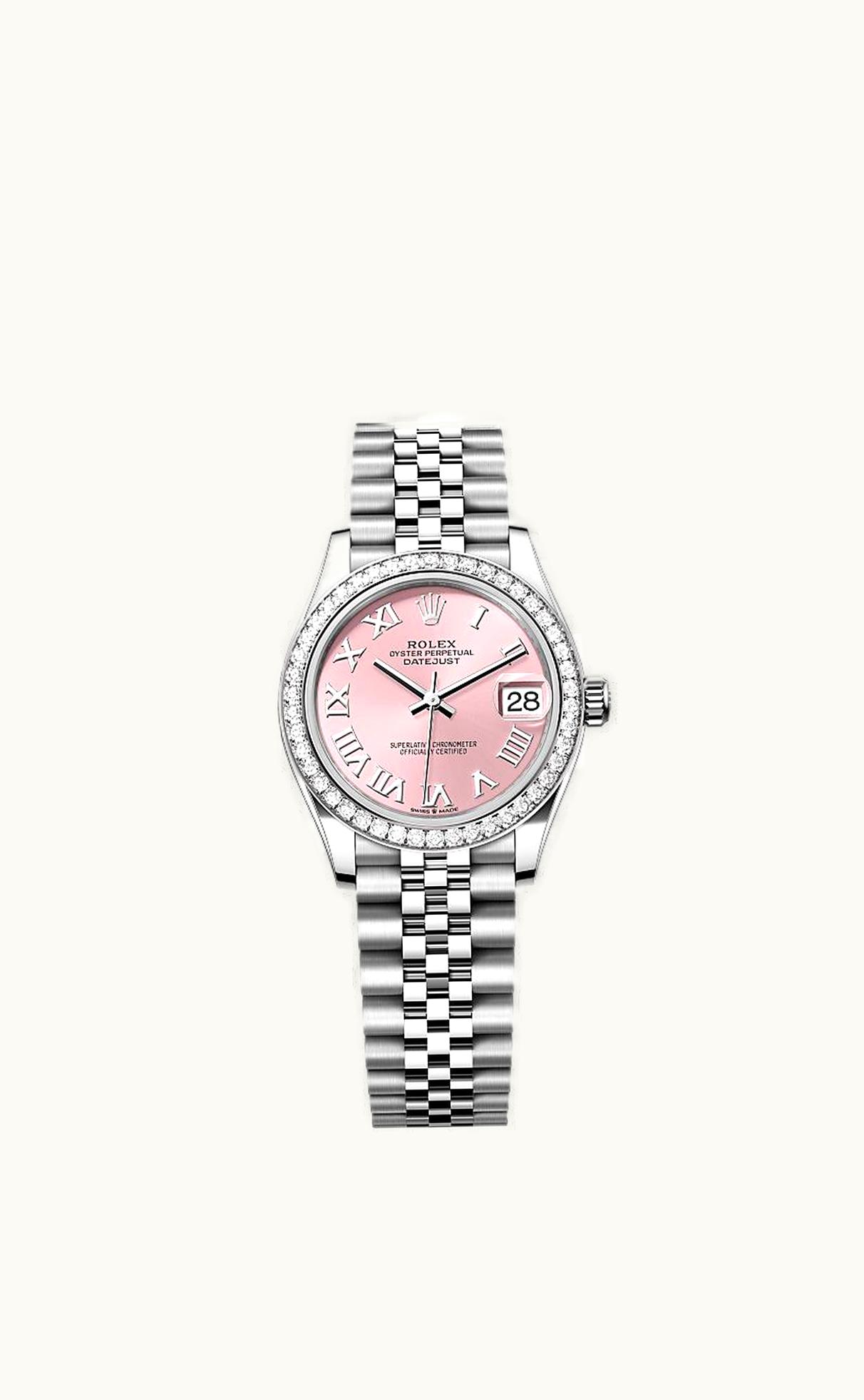 Rolex Datejust 31 Stainless Steel Diamond / Jubilee / Pink - Roman