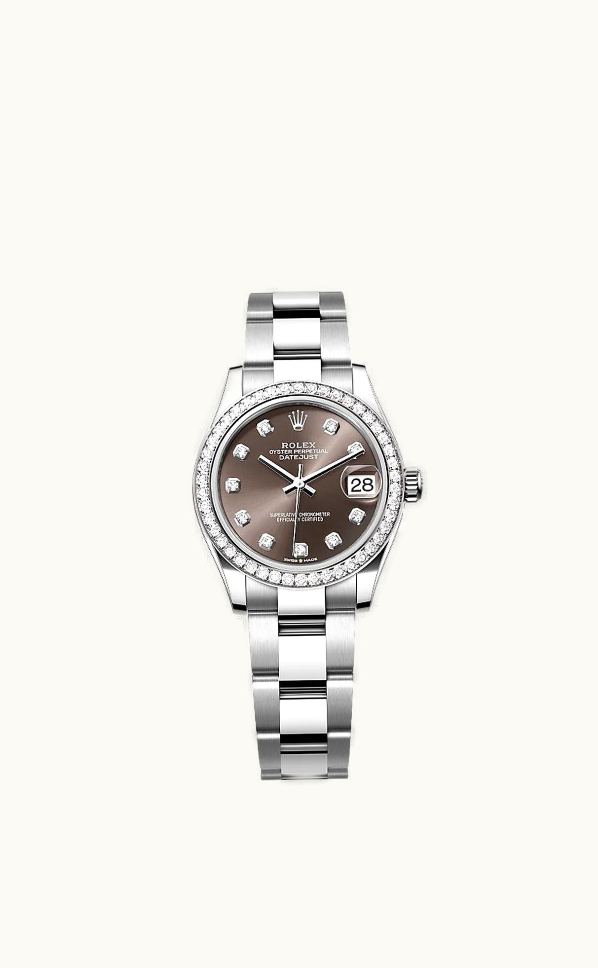 Rolex Datejust 31 Stainless Steel Diamond / Oyster / Grey - Diamond