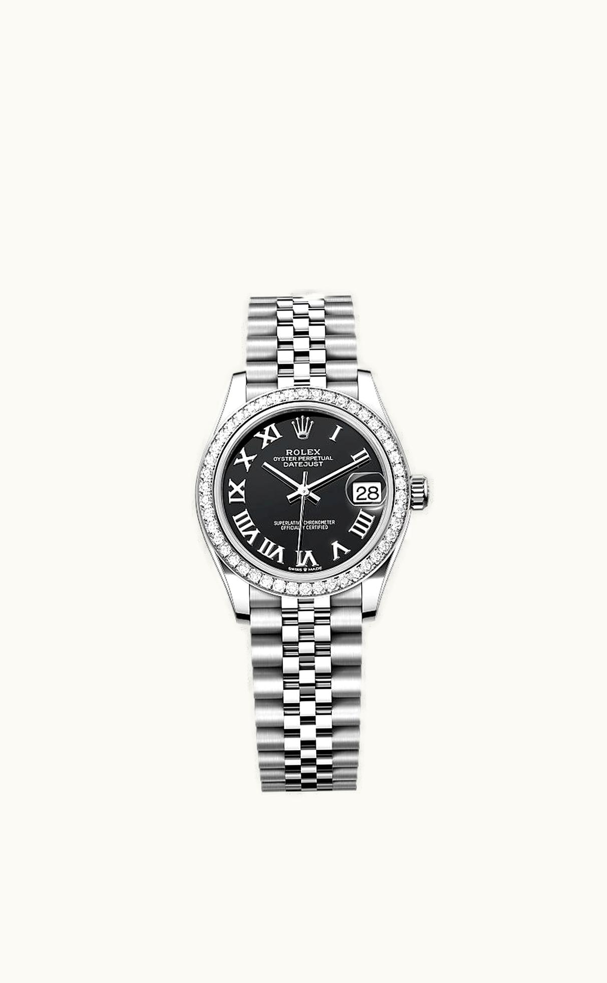 Rolex Datejust 31 Stainless Steel Diamond / Jubilee / Black - Roman