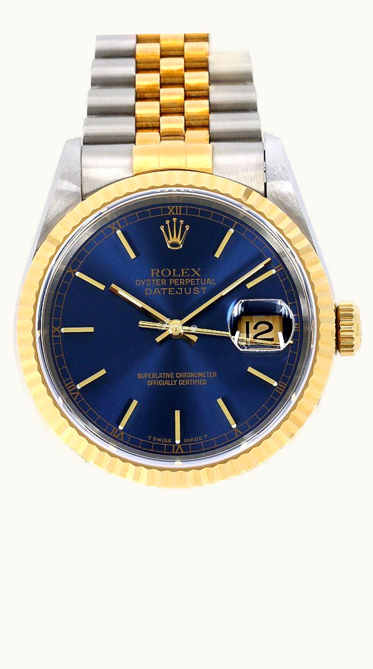 Rolex Datejust 31 Stainless Steel / Domed - Diamond / Blue - Roman / Jubilee