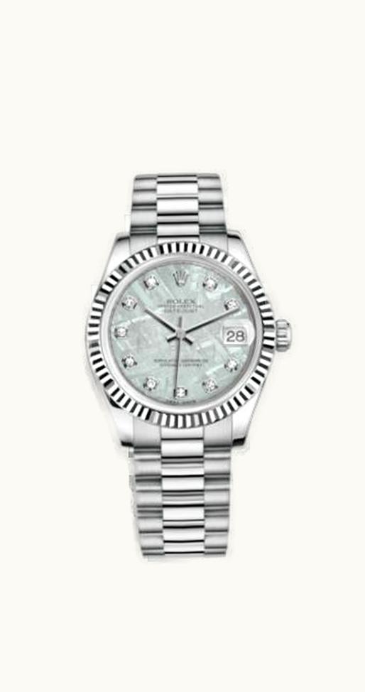 Rolex Datejust 31 Yellow Gold Domed / Oyster / Black MOP