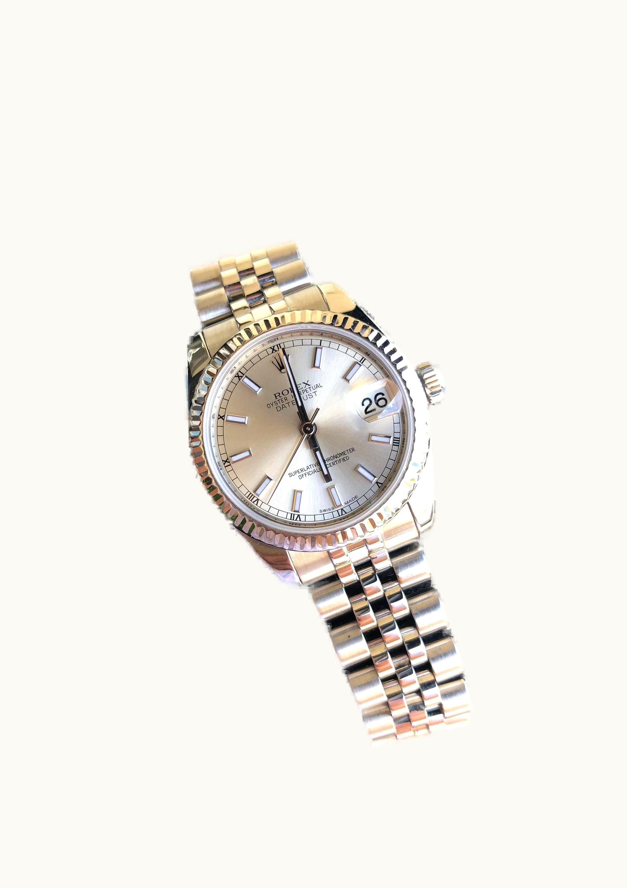 Rolex Datejust 31 Stainless Steel Fluted / Oyster / Black - Arabic