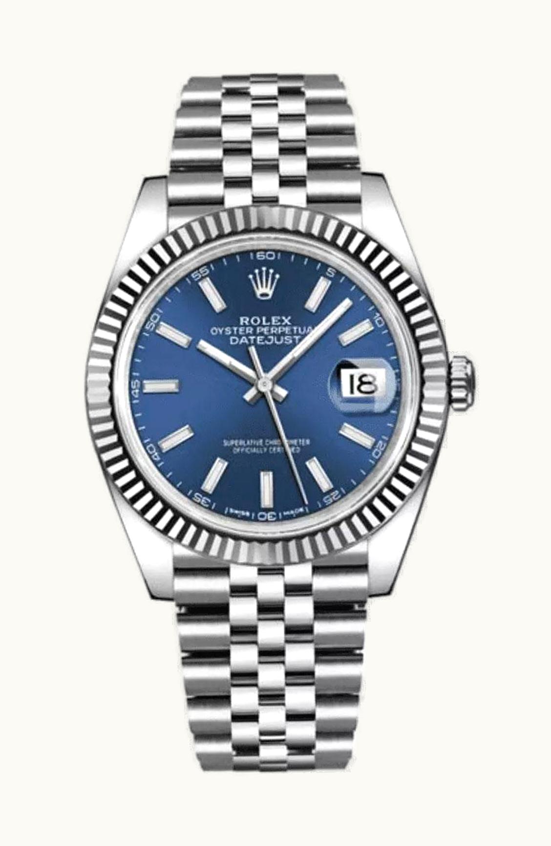 Rolex Datejust 31 Stainless Steel Fluted / Jubilee / Blue - Roman