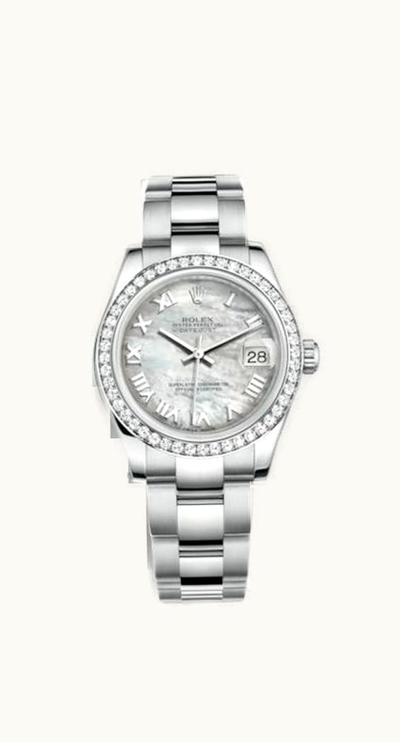 Rolex Datejust 31 Stainless Steel Diamond / Oyster / MOP - Roman