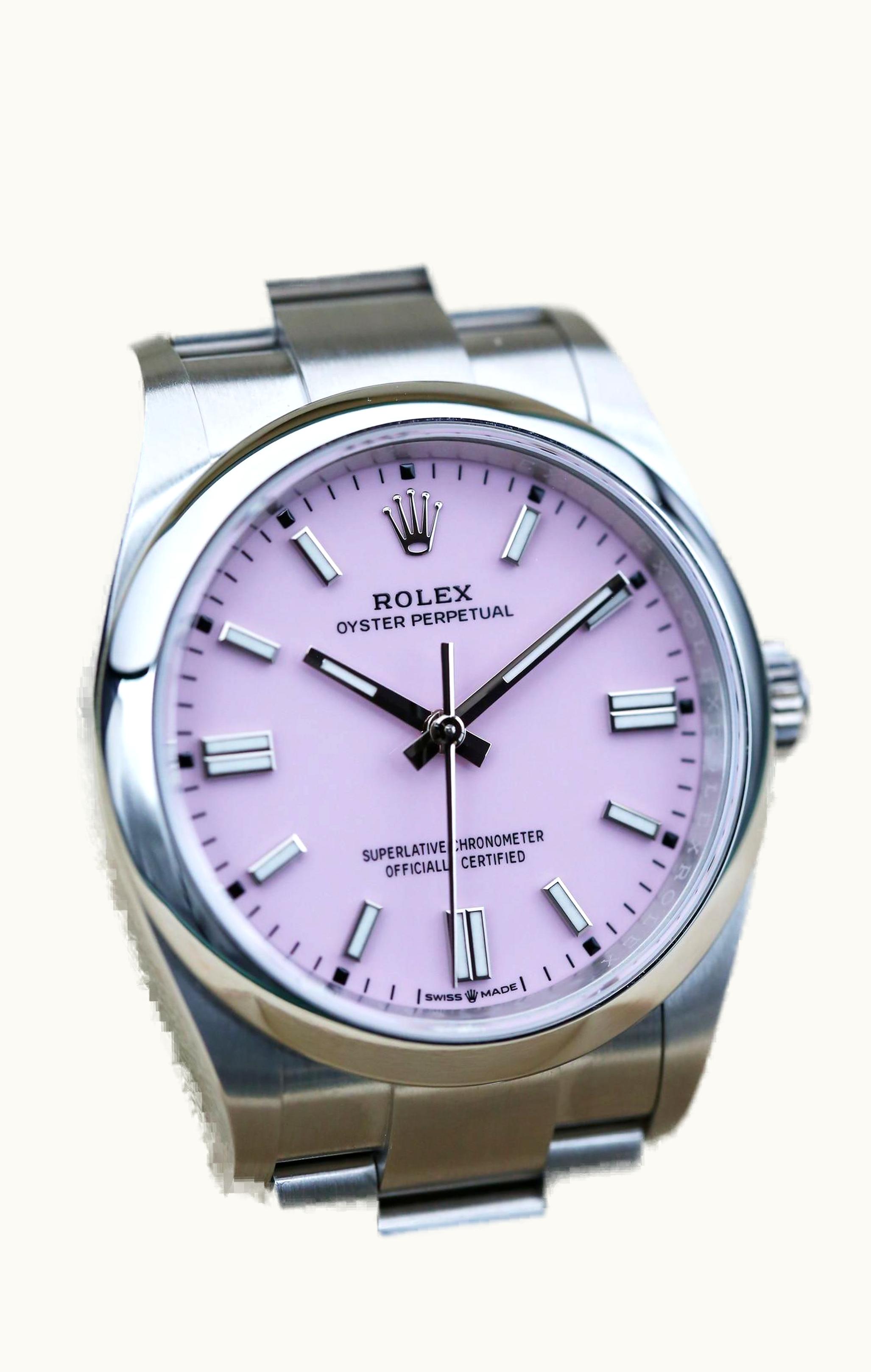 Rolex Datejust 31 Stainless Steel Domed Diamond / Oyster / Pink