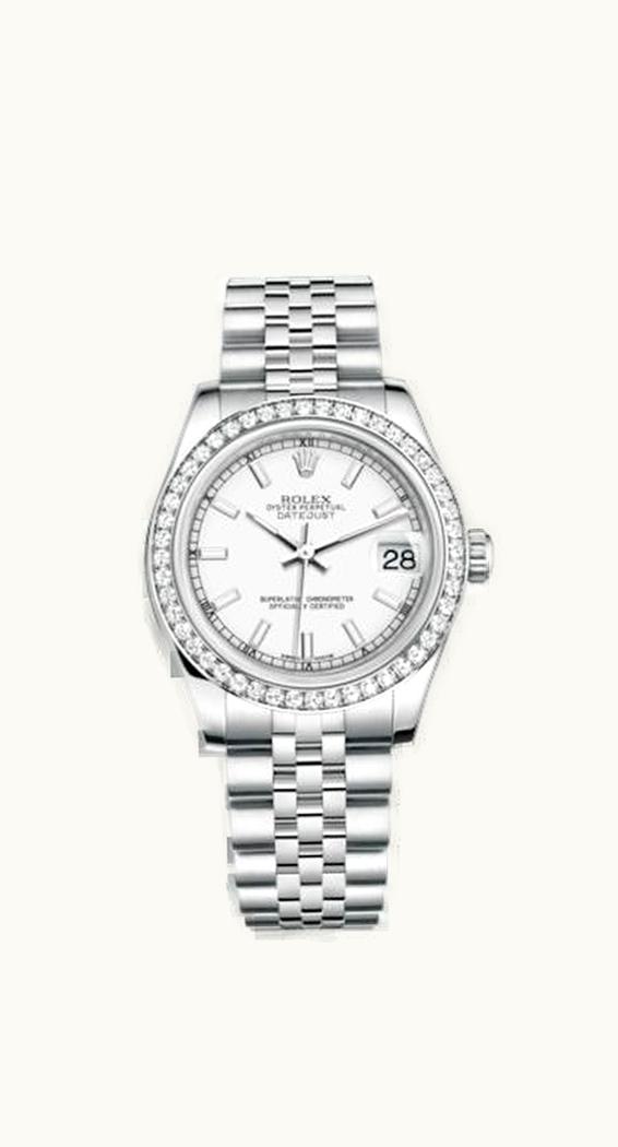 Rolex Datejust 31 Stainless Steel Diamond / Jubilee / White