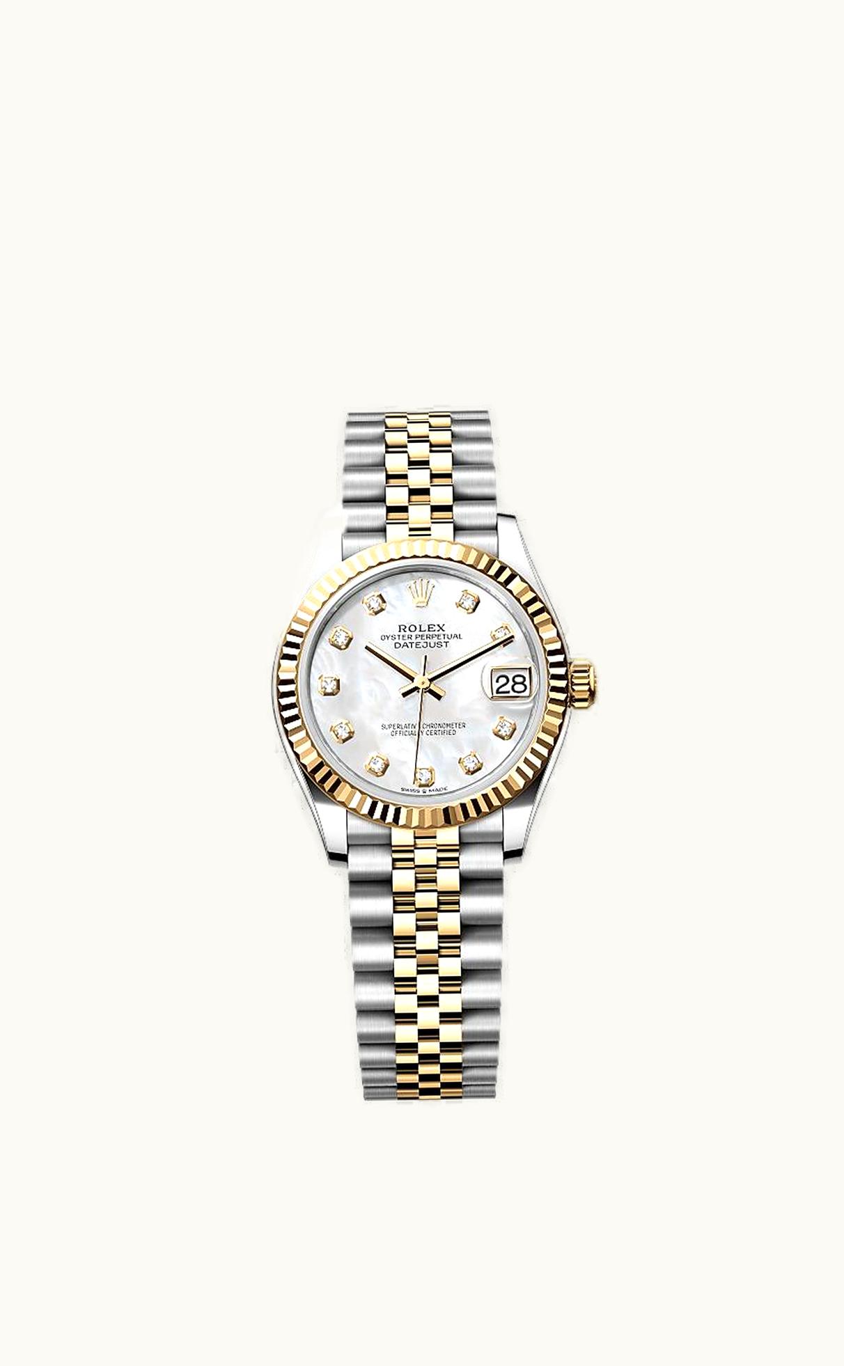 Rolex Datejust 31 Stainless Steel / Yellow Gold / Fluted / MOP / Jubilee