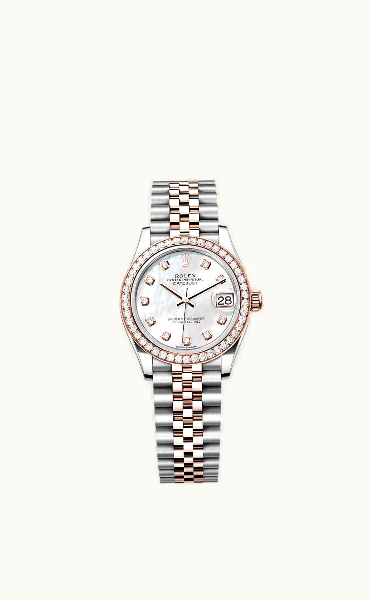 Rolex Datejust 31 Stainless Steel/ Rose Gold / Diamond / MOP / Jubilee