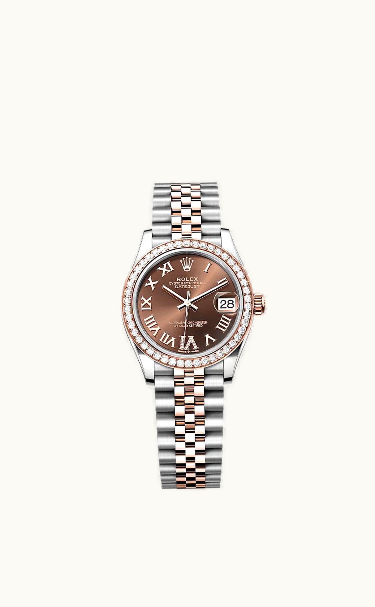 Rolex Datejust 31 Stainless Steel/ Rose Gold / Diamond / Rose - Roman / Oyster