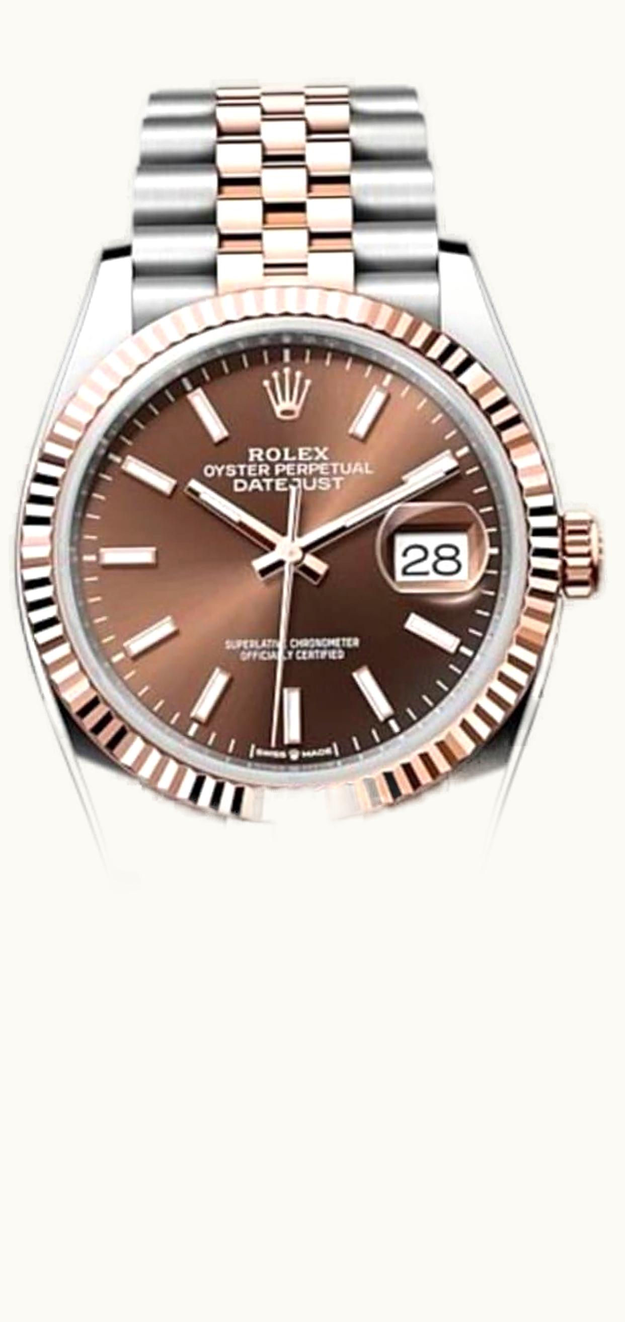 Rolex Datejust 36 Stainless Steel - Everose / Fluted / Chocolate / Jubilee