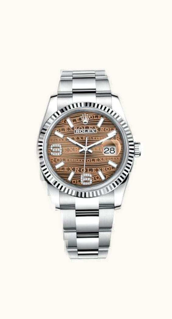 Rolex Datejust 36 Stainless Steel Fluted / Oyster / Bronze Wave