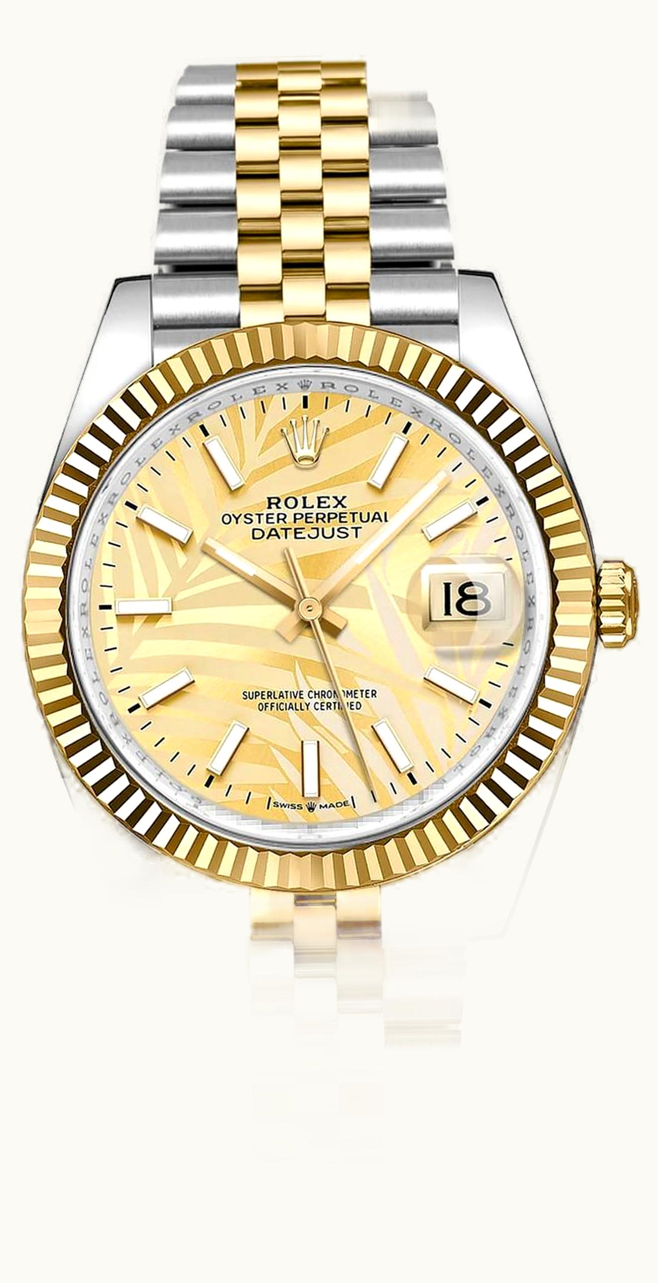 Rolex Datejust 36 Stainless Steel / Yellow Gold / Smooth / Golden - Fluted / Jubilee