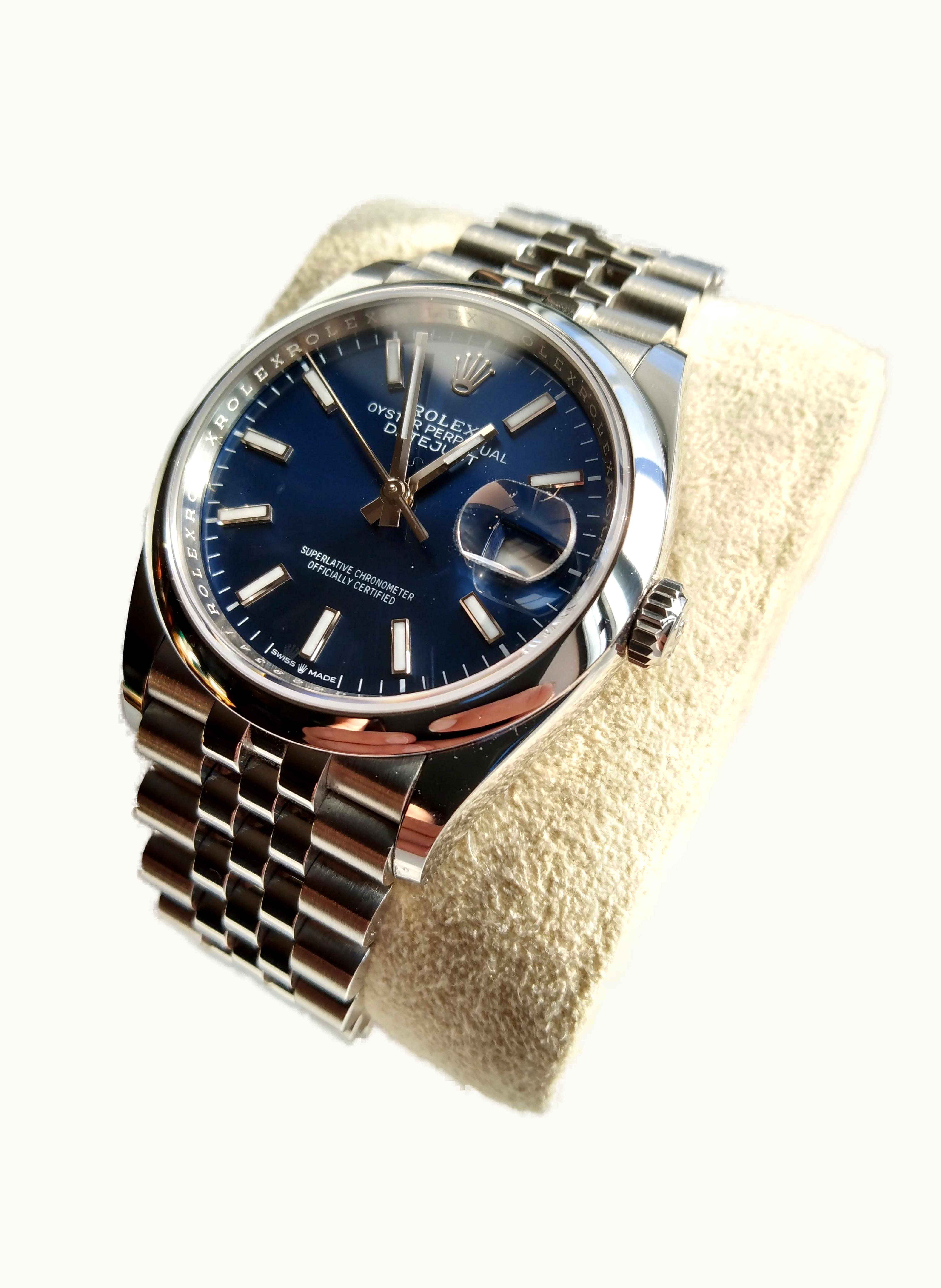 Rolex Datejust 36 Stainless Steel / Everose / Domed / Silver - Fluted / Oyster