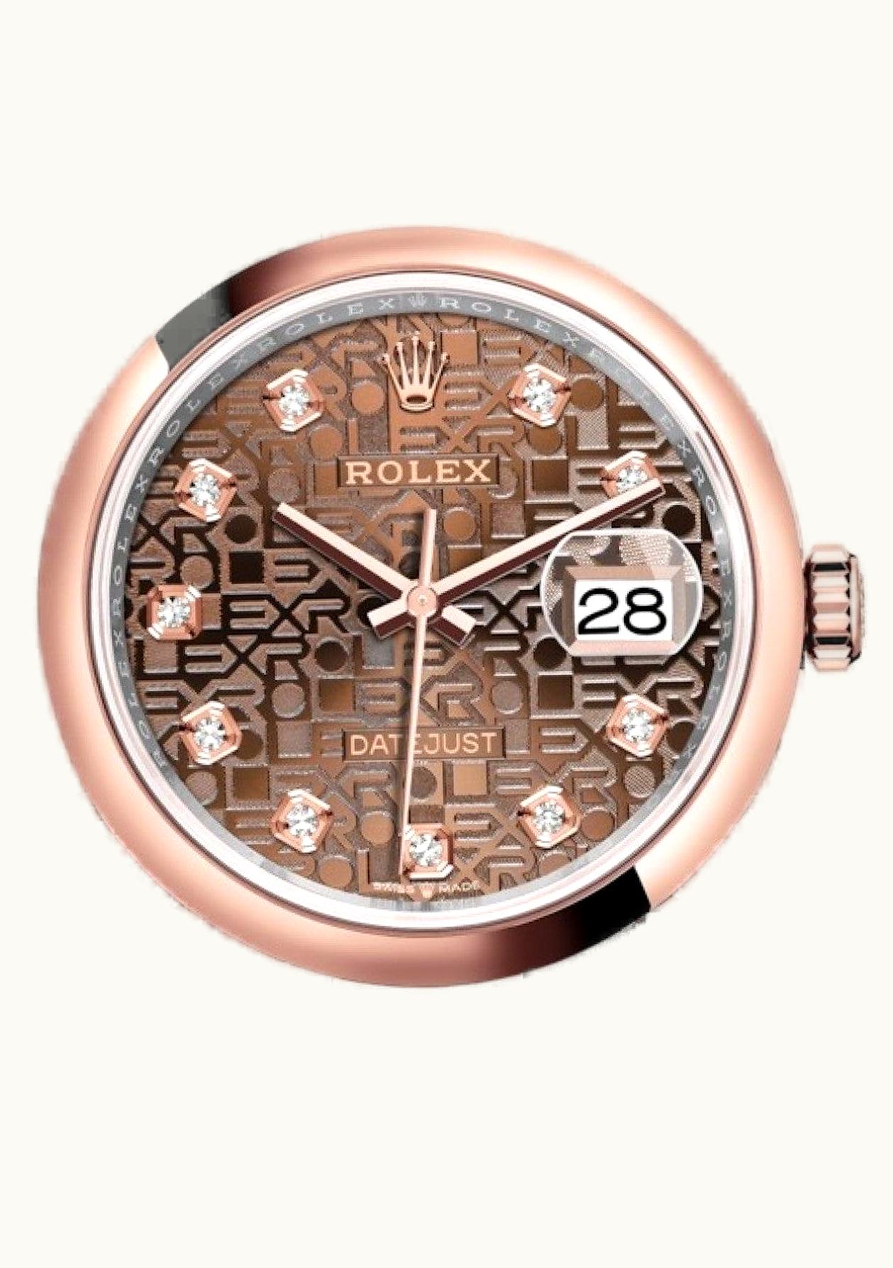 Rolex Datejust 36 Stainless Steel / Everose / Domed / Silver - Fluted / Jubilee