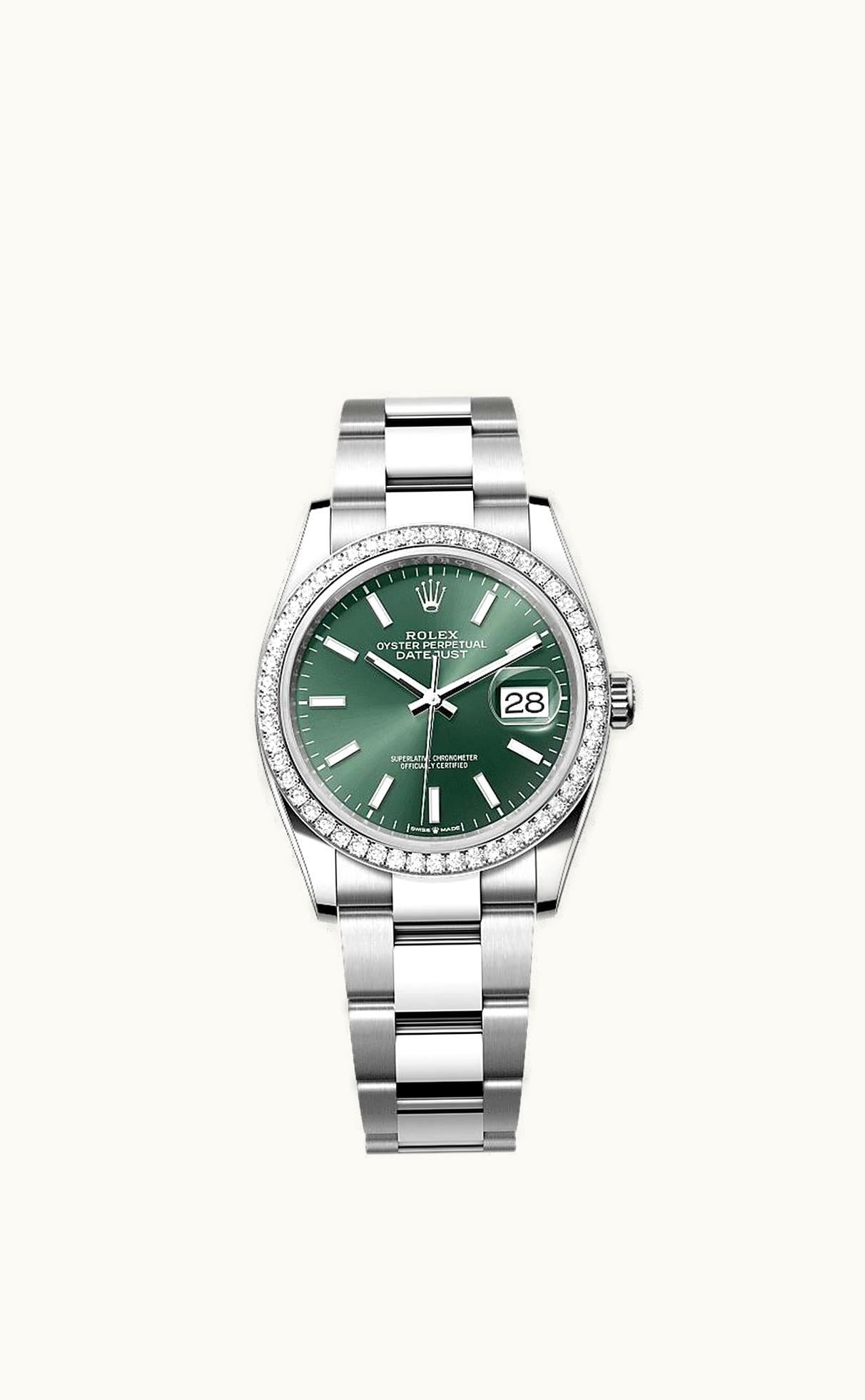 Rolex Datejust 36 Stainless Steel - Diamond / Green / Oyster