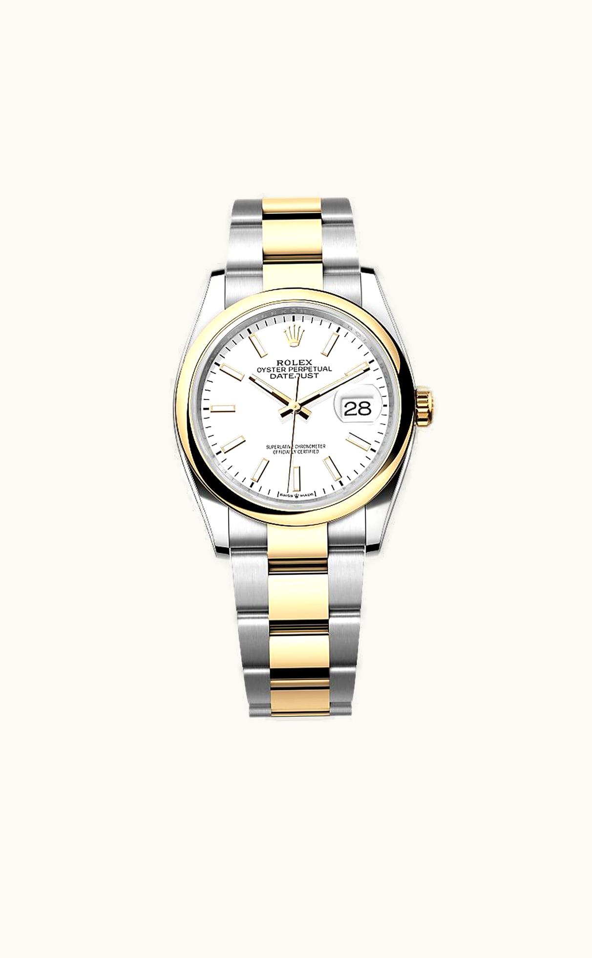 Rolex Datejust 36 Stainless Steel  - Yellow Gold - Diamond / Champagne - Palm - Diamond / Jubilee