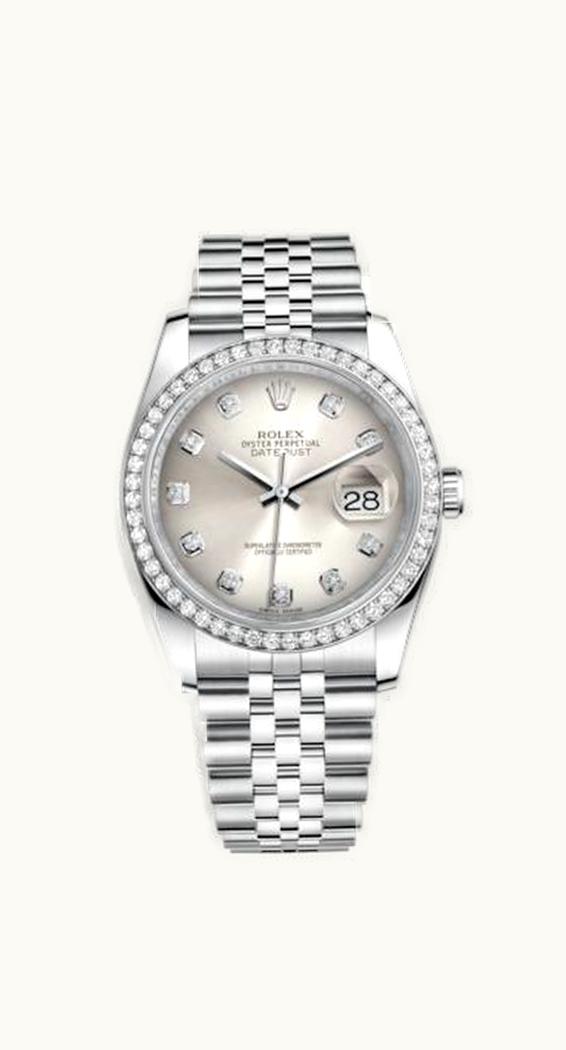 Rolex Datejust 36 Stainless Steel Diamond / Jubilee / Silver Diamonds
