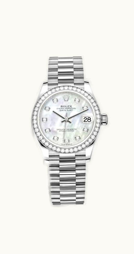 Rolex Datejust 36 Everose Baguette / Oyster / Pink Computer